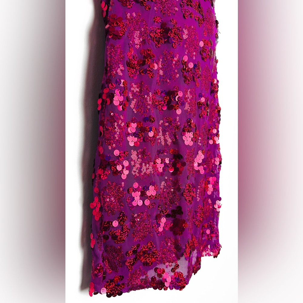 *NWT Fuchsia Sequin Dress - Picture 5 of 15